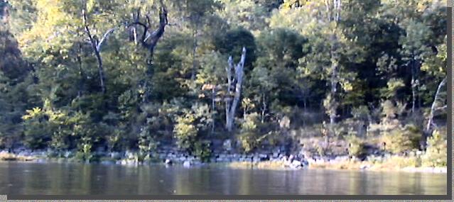 Ruins of an old stone wall