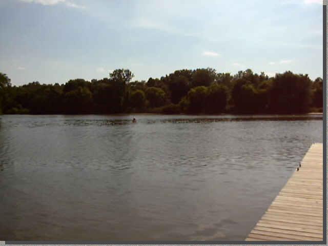 Johncanoe departing downriver