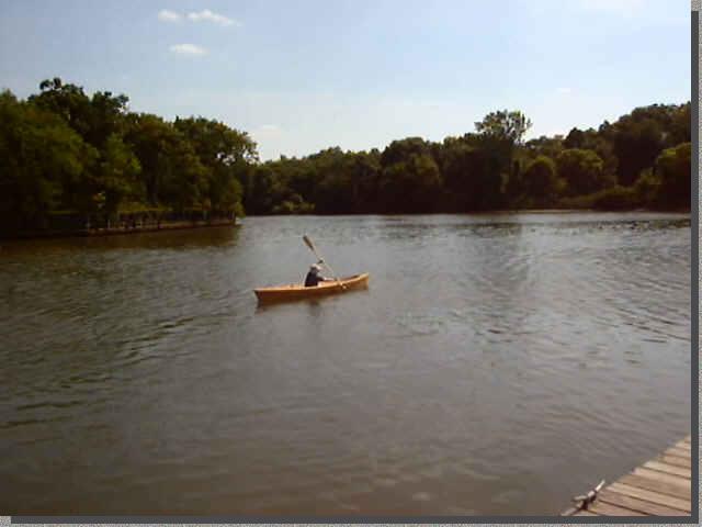 Johncanoe moving back out into the river